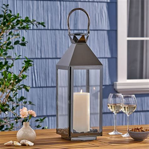 walmart metal house lantern|Outdoor Lanterns in Decorative Outdoor Lighting .